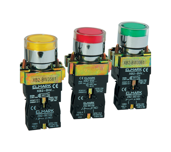 Buton Lampa BW 3471 230 rosu  401471, Elmark