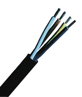 Cablu flexibil din cauciuc MCCG H05RR-F 3 G 0.75 negru