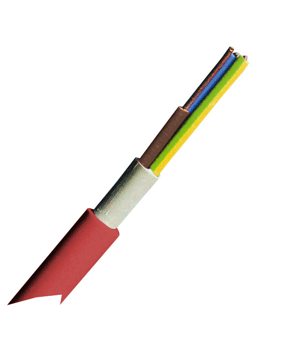 Cablu, cu, izolatie, si, manta, din, PVC, NYM-J, 3x2.5mm², rosu, X020105JRD 