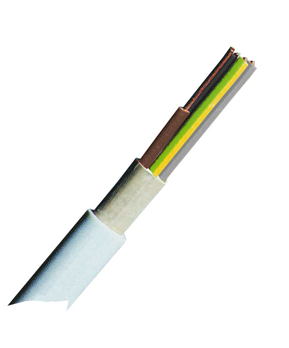 Cablu, cu, izolatie, si, manta, din, PVC, NYM-J, 4x10mm², gri, deschis, XC020205JD 