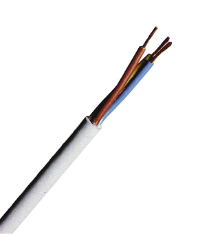 Cablu cu izolatie si manta din PVC MYYM A05VV-F 5 G 1mm² gri deschis XC3071914L