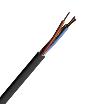 Cablu cu izolatie si manta din PVC MYYM H05VV-F 5 G 1.5 mm² negru XC3071601D