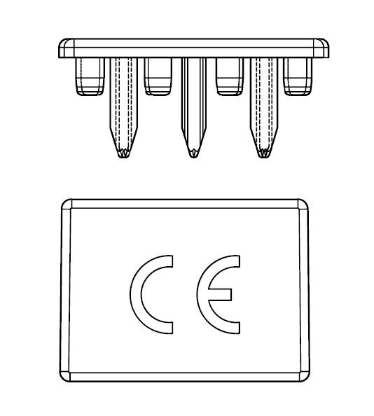 Capac, protecție, Busbar, 4P, 16mm² BSB00118--