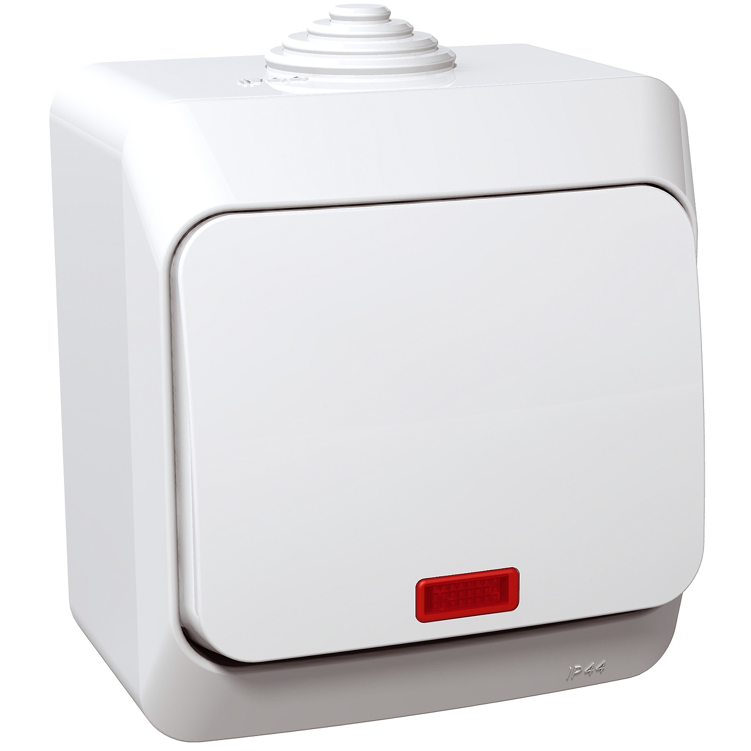 Cedar Plus Intrerupator  16A cu indicator luminos IP44 Alb Schneider WDE000514 