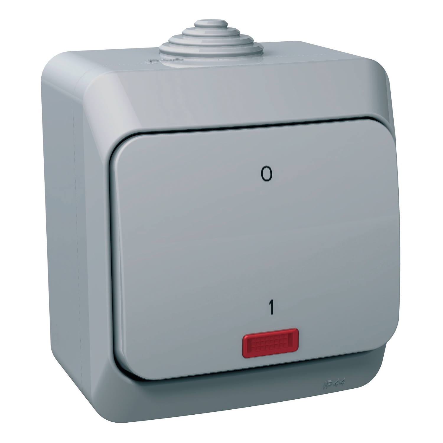 Cedar Plus Intrerupator bipolar 16A cu indicator luminos IP44 Gri Schneider WDE000621
