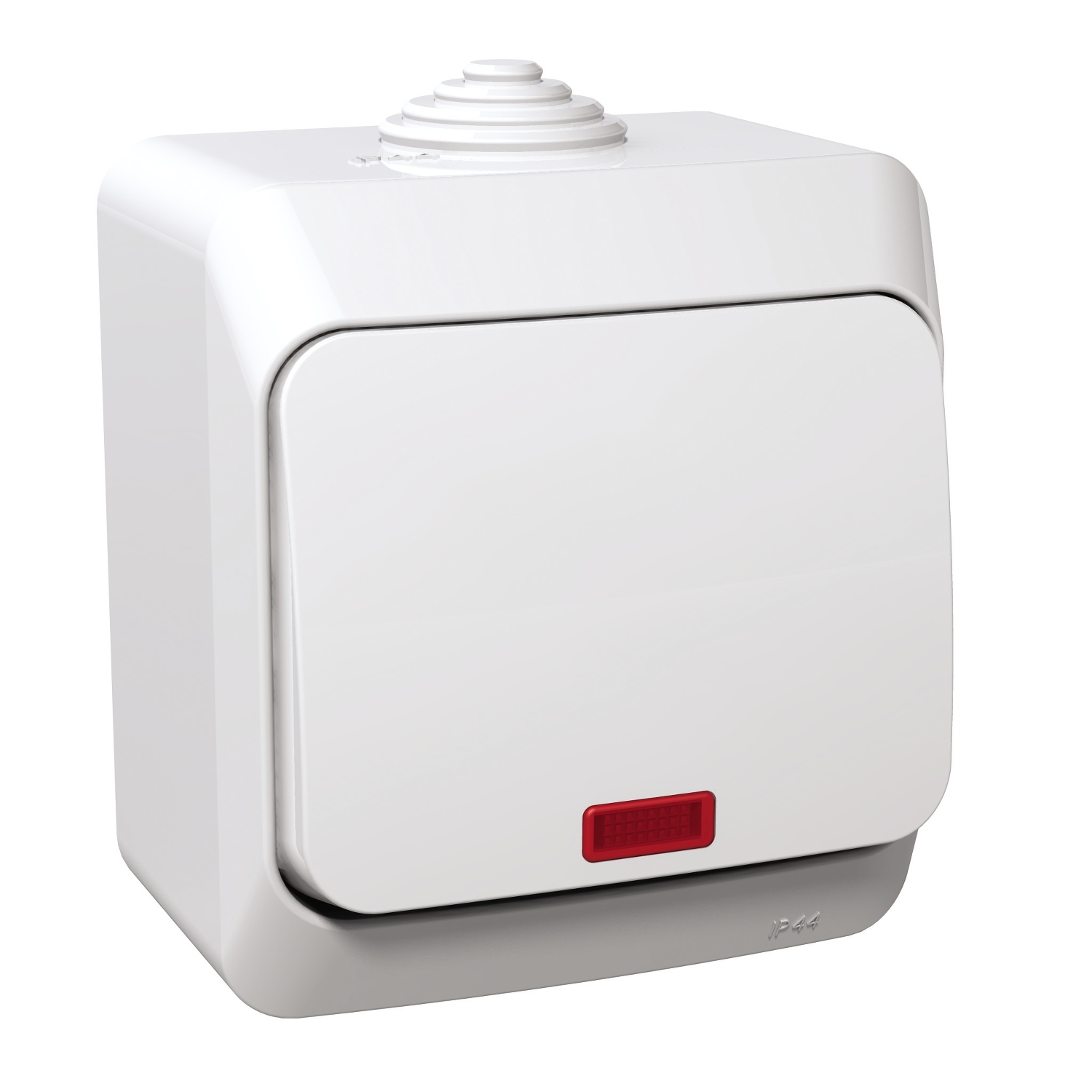 Cedar Plus Intrerupator cap cruce 16A cu indicator luminos IP44 Alb Schneider WDE000571 