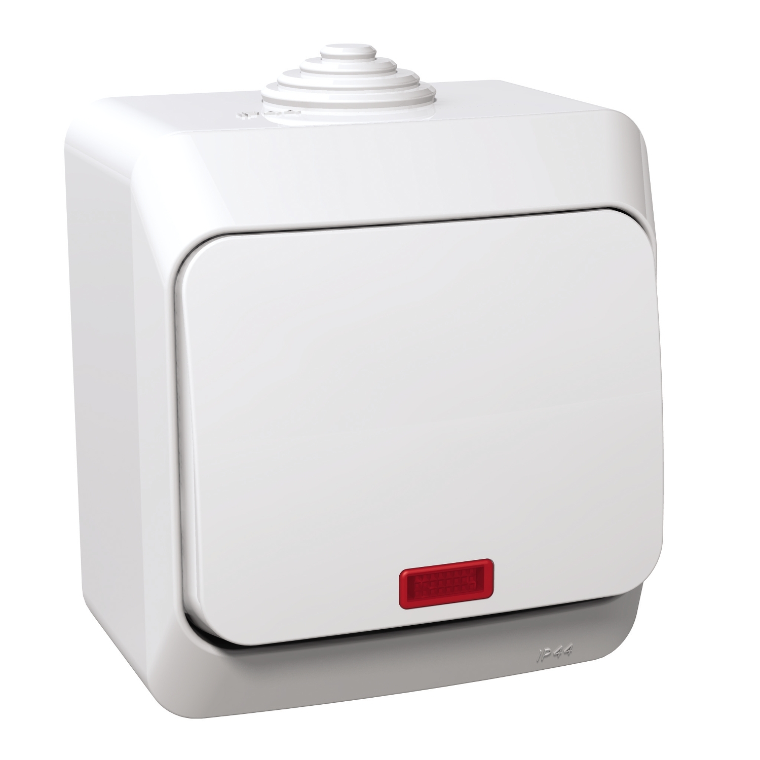 Cedar Plus Intrerupator cap scara 16A cu indicator luminos IP44 Alb Schneider WDE000561