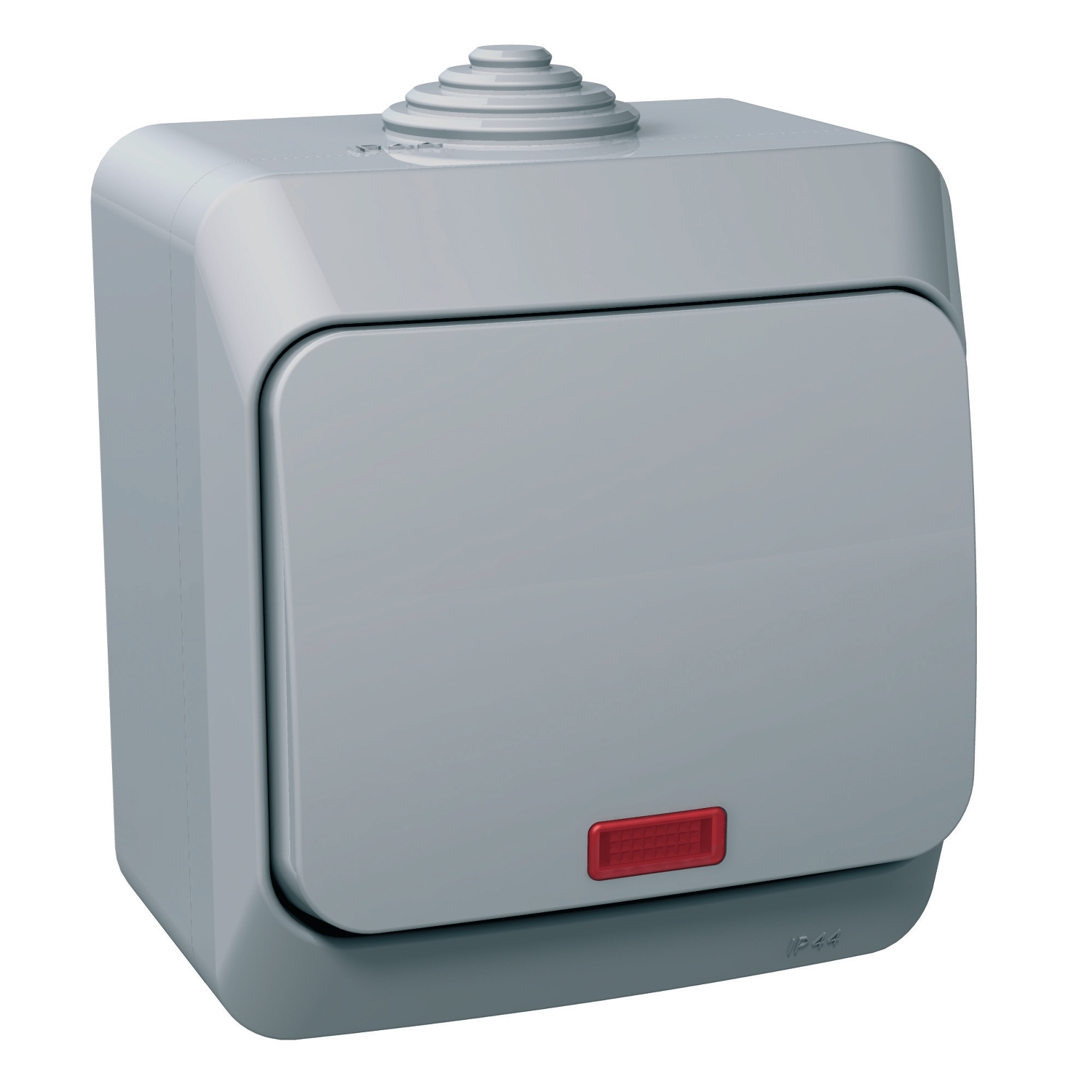 Cedar Plus Intrerupator cap scara 16A cu indicator luminos IP44 Gri Schneider WDE000661