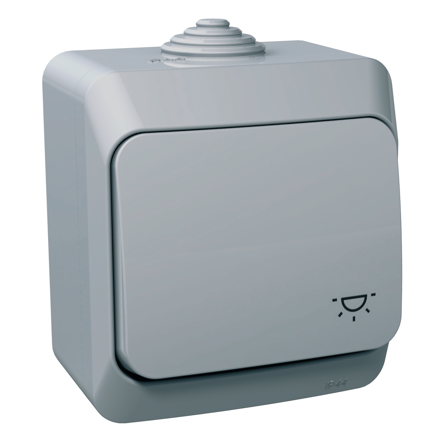 Cedar Plus Intrerupator cu revenire 16A cu simbol lumina IP44 Gri Schneider WDE000613
