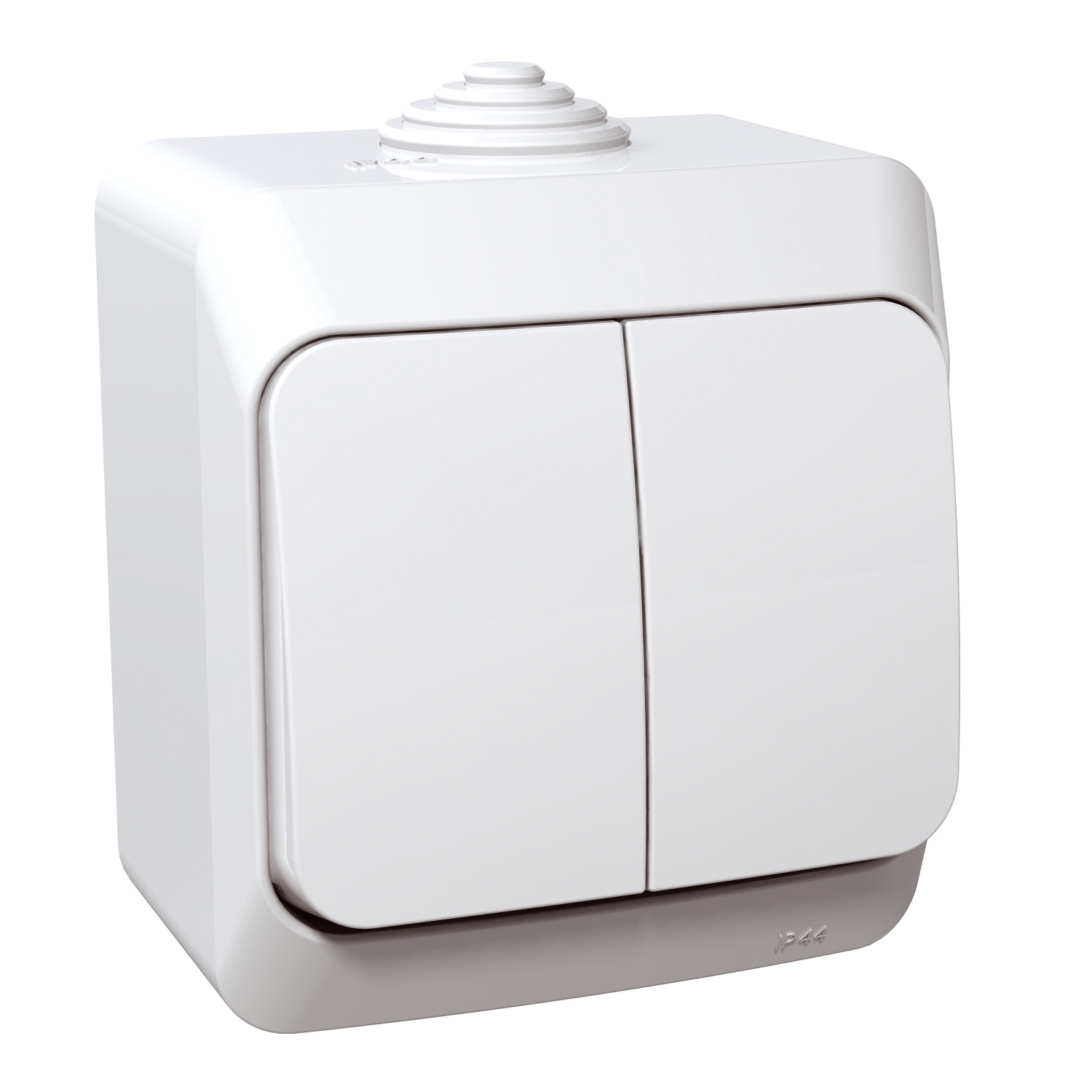 Cedar Plus Intrerupator dublu 16A IP44 Alb Schneider WDE000550 