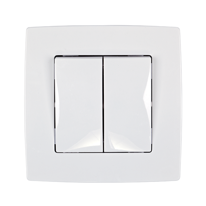 Intrerupator control draperie/perdea Elmark City Alb 190045