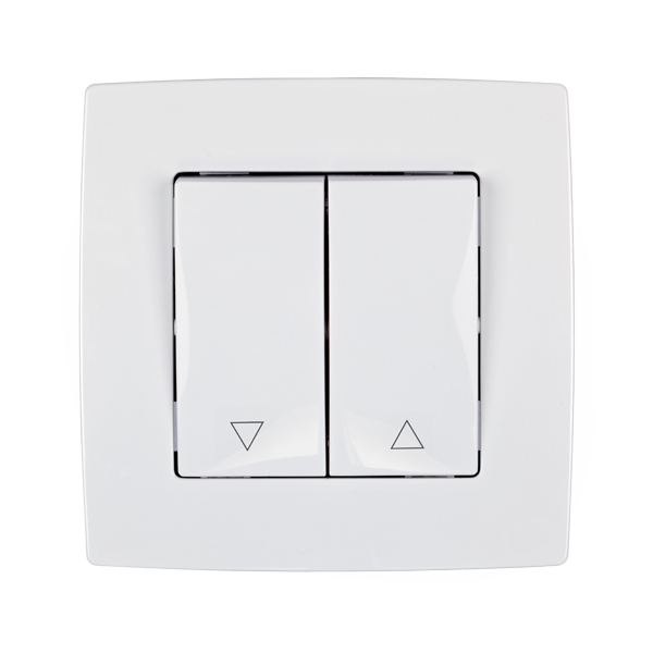 Intrerupator control draperie/perdea Elmark City Alb 190066