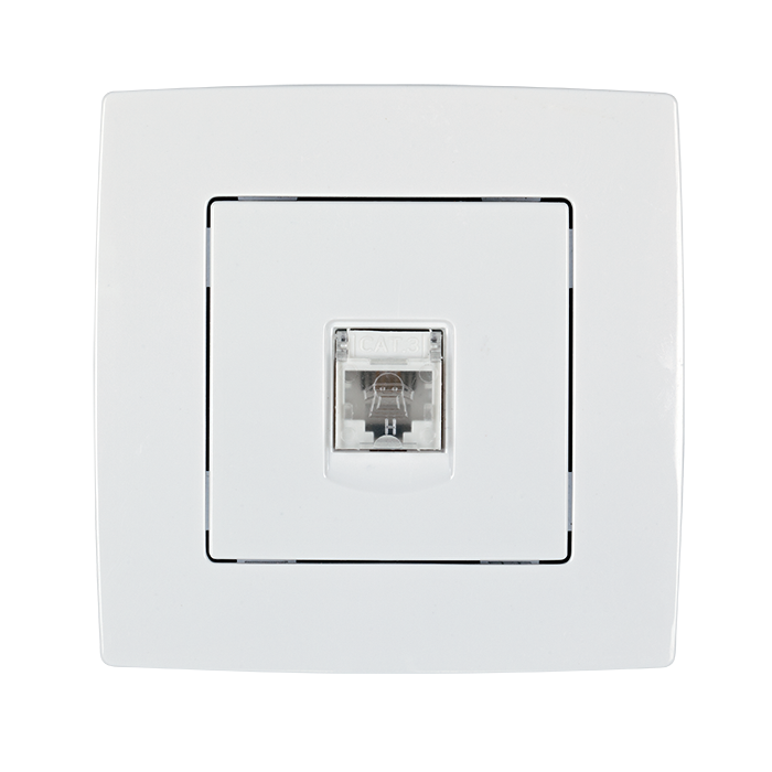Priza date RJ45 Elmark City Alb 190034