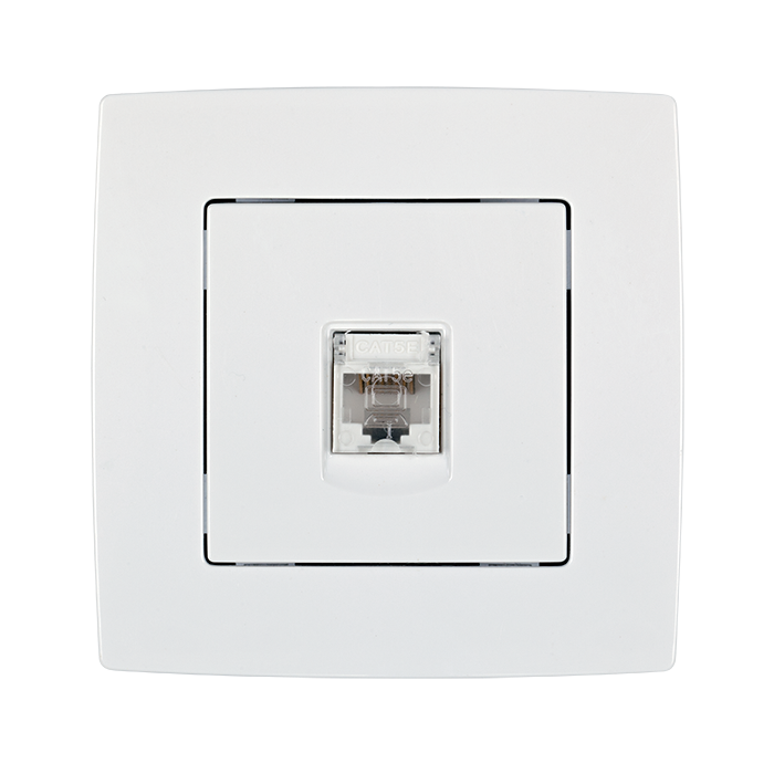Priza date RJ45 Elmark City Alb 190281