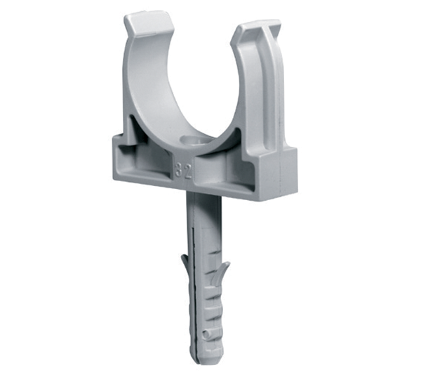 Clips pentru tub PVC cu surub otel EC Ф32 x 50, Elmark, 500CS32