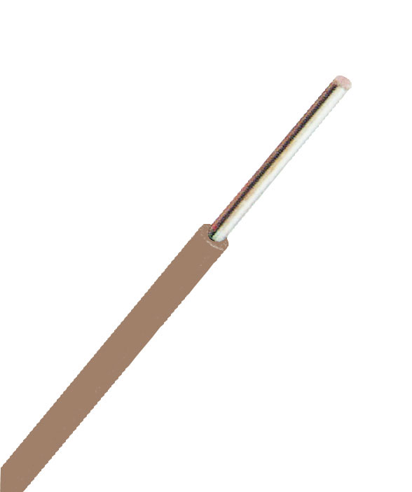 Conductor, cu, izolatie, din, pvc, fy, h07v-u, 1,5 mm², maro, xc01010123