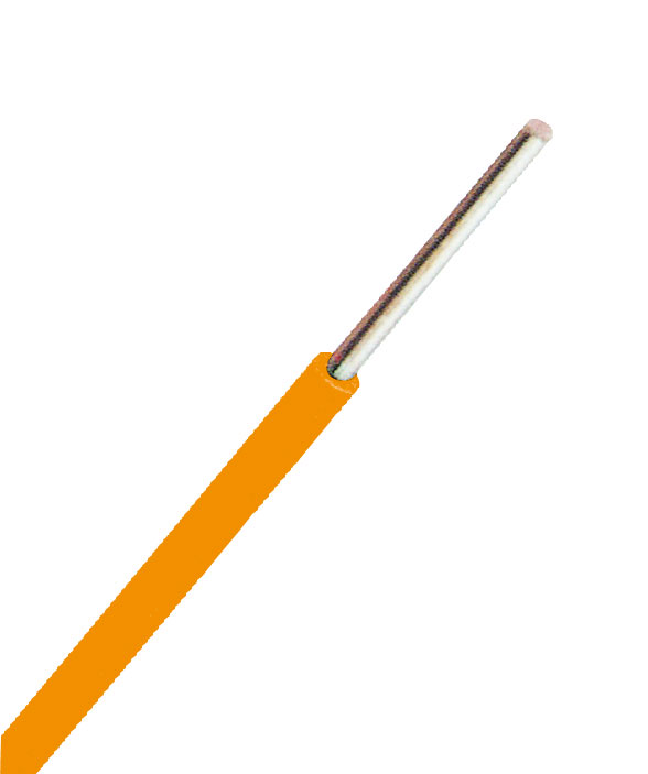Conductor, cu, izolatie, din, pvc, fy, h07v-u, 1,5 mm², portocaliu, xc01010108