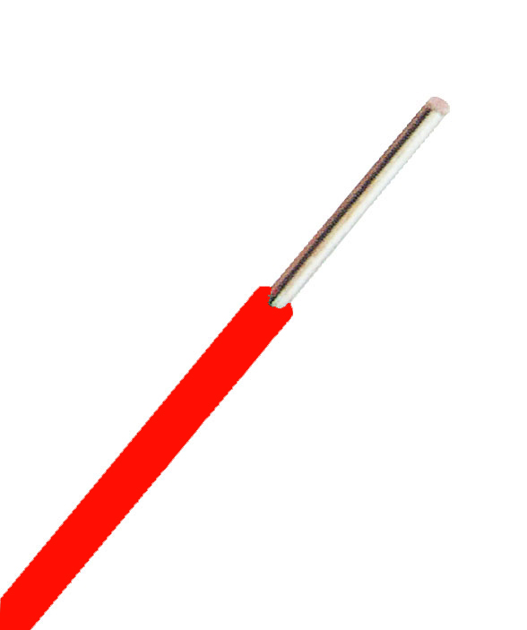 Conductor cu izolatie din PVC FY H07V-U 1,5 mm² rosu XC01010111