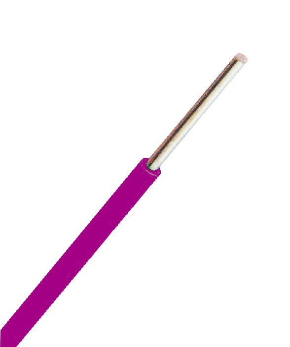 Conductor, cu, izolatie, din, pvc, fy, h07v-u, 1,5 mm², violet, xc01010126