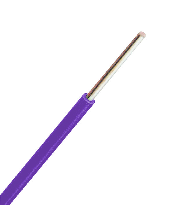 Conductor, cu, izolatie, din, pvc, fy, h07v-u, 2,5 mm², violet, xc01010206