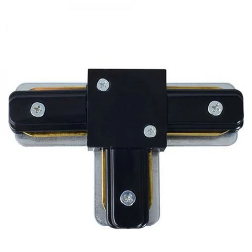 Conector T Sina Aluminiu, Horoz, Negru, 096-001-0004