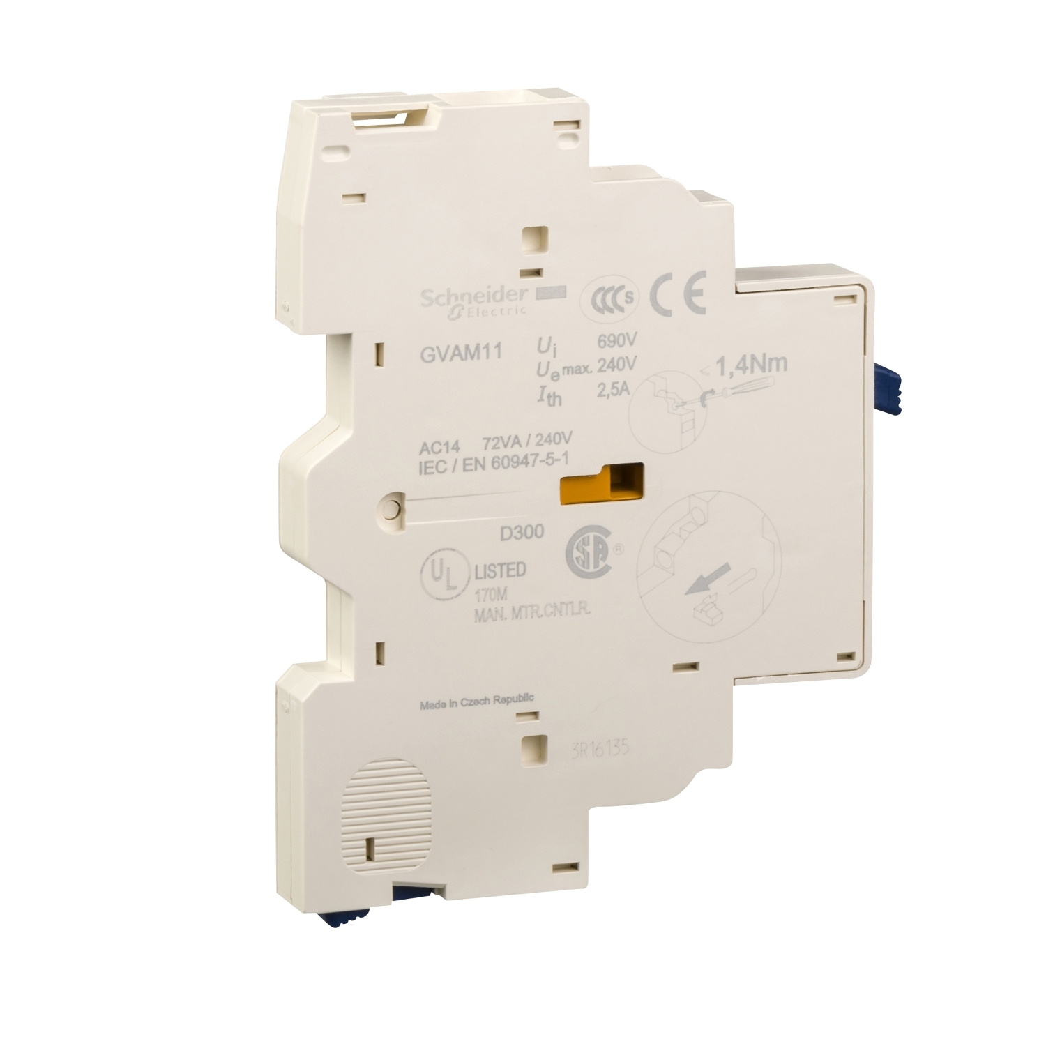 Contact Auxiliar - 1 Oc (Defect) Schneider GVAM11