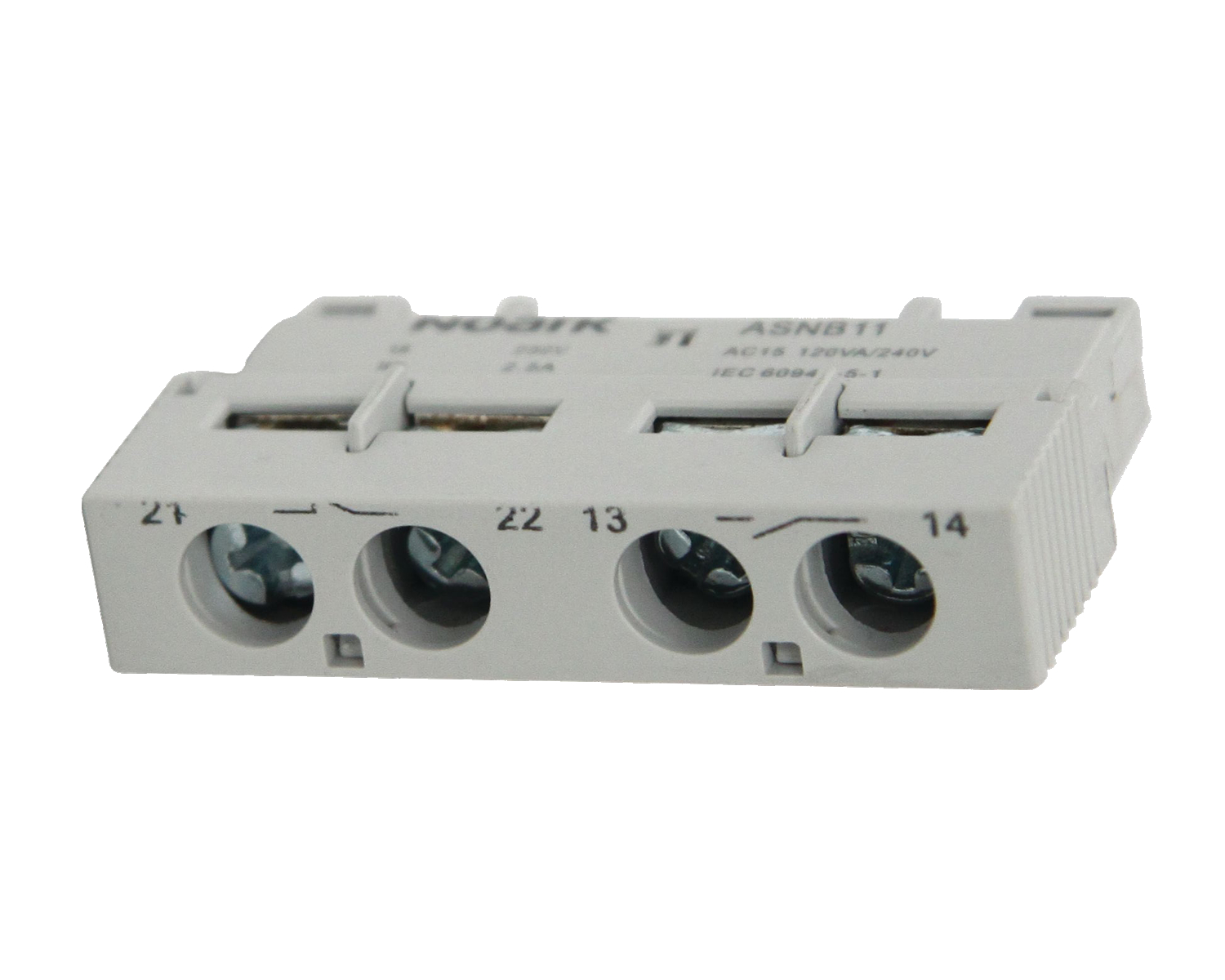 Contact auxiliar de pozitie (montaj frontal) 1NO+1NC pentru Ex9SN 108957 ASNB11 Noark 