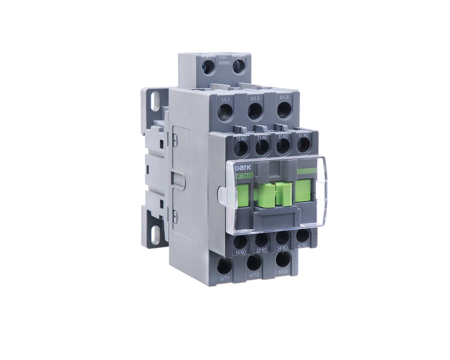 Contactor 3-poli 38A AC-3 cont 230 V AC integrat 1 NC + 1 NO contacte auxiliare 101224 Ex9C38 11 3P 230V Noark
