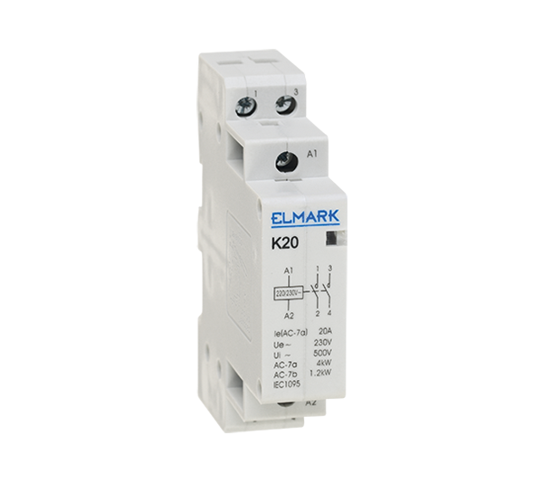 Contactor motor Elmark Modular К20 100А 230V 1NO+1NC 23083