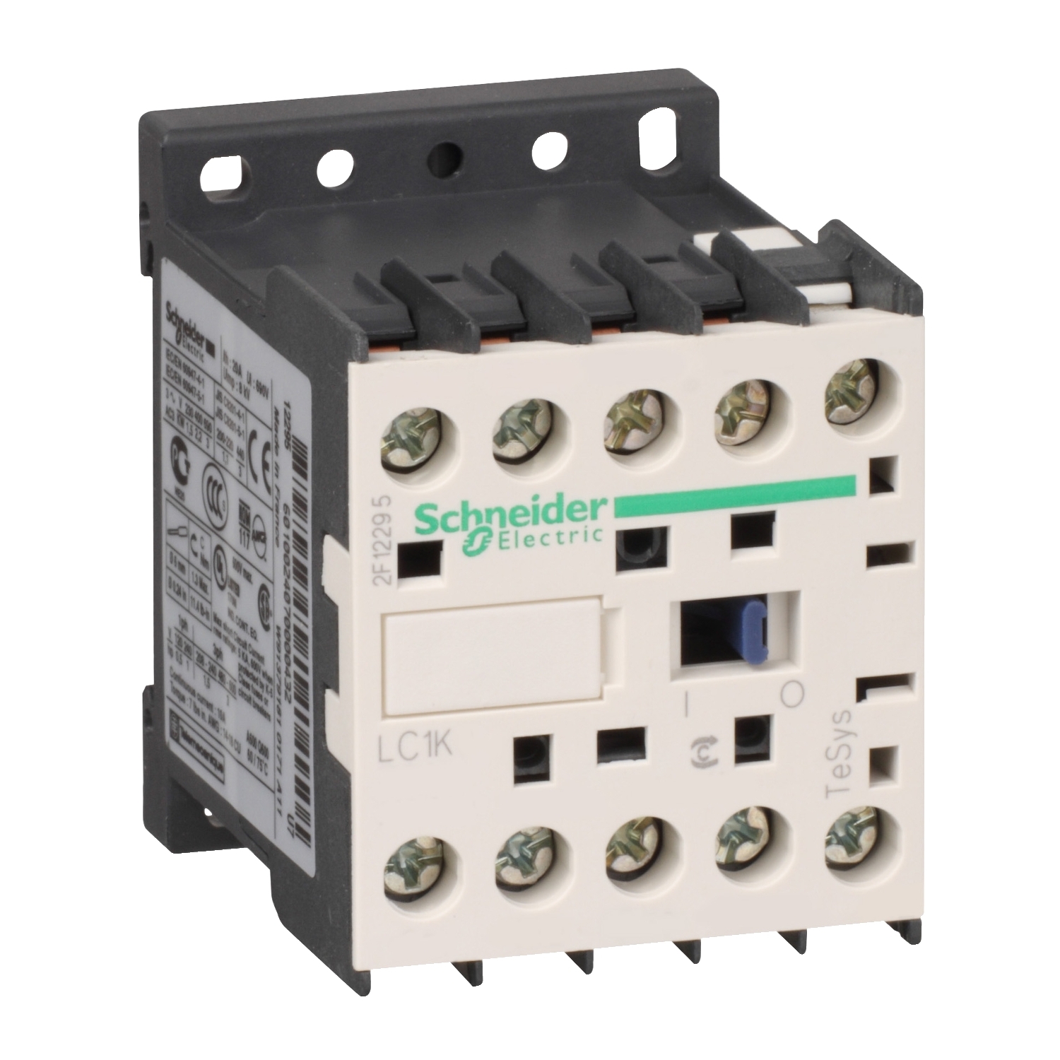 Contactor Tesys Lc1-K 3 Poli Ac-3 440 V 16 A bobina 110 V C.A Schneider LC1K1610F7