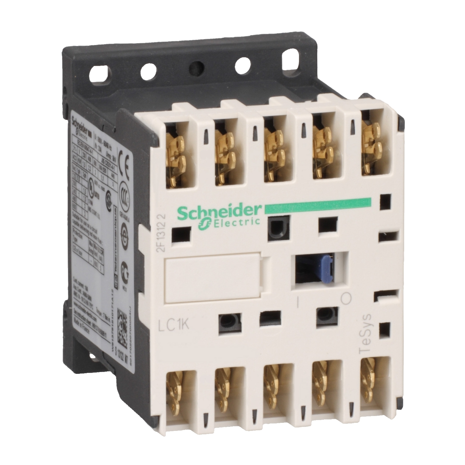 Contactor Tesys Lc1-K 3 Poli Ac-3 440 V 6 A bobina 230 V C.A Schneider LC1K06107P7
