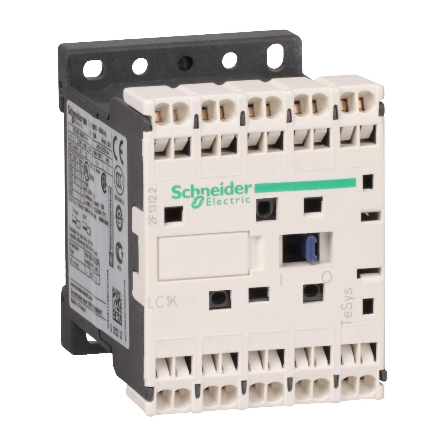 Contactor Tesys Lc1-K 3 Poli Ac-3 440 V 9 A bobina 220 - 230 V C.A Schneider LC1K09103M7