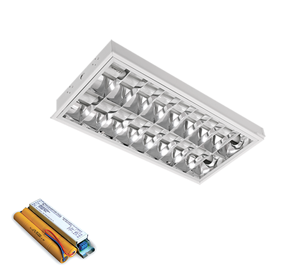 Corp de IlumInat, LENA – V Cu LED (600MM) 2X9W 4000K Ingropat 595X295mm Cu KIT DE EMERGENTA, Elmark, 9LBM260LEDWE