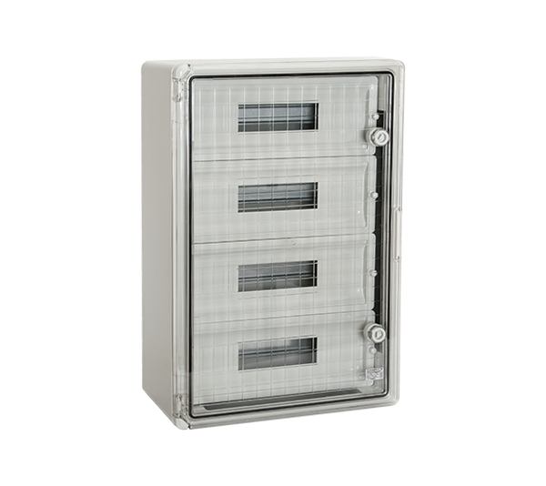 Cutie distributie, Elmark, ABS, IP65, PP3118, cu usa transparenta, 60 Module