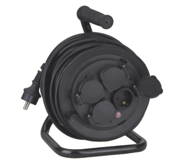 Derulator, tabur cablu, HJR-10P 3X1.5 50M IP44, Elmark, 47959 