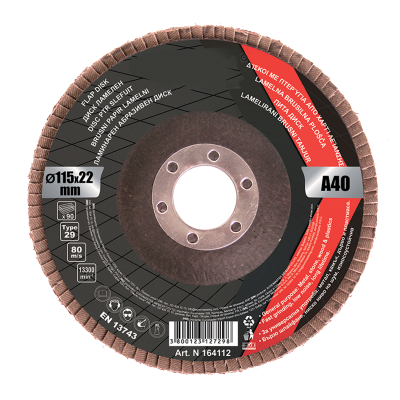 Disc cu flapsuri 125X22.2MM A-80, Elmark, M516313