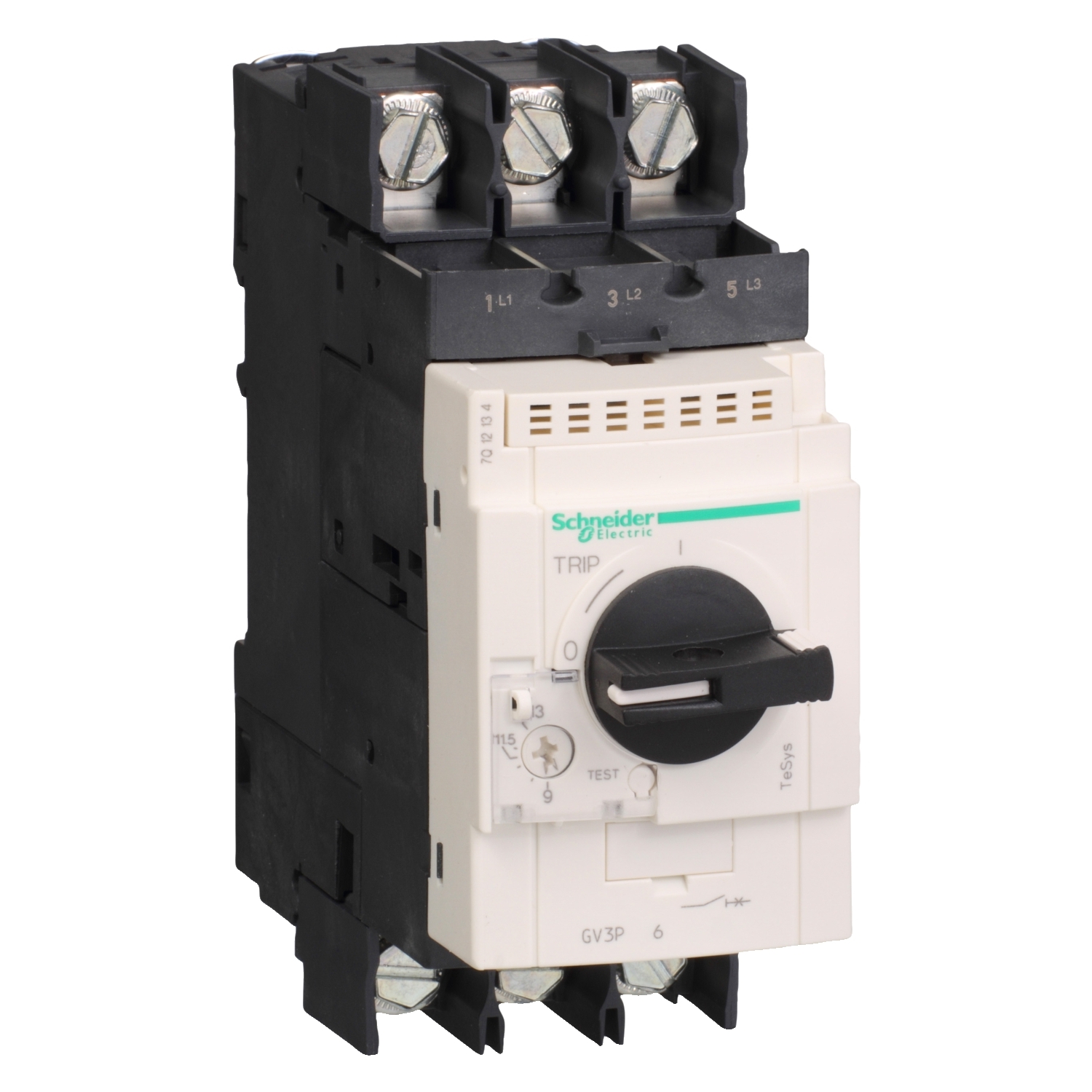 Disjunctor protectie motor ,Gv3P - 48 - 65 A - 3 Poli 3D Declansare termomagnetica Schneider GV3P656