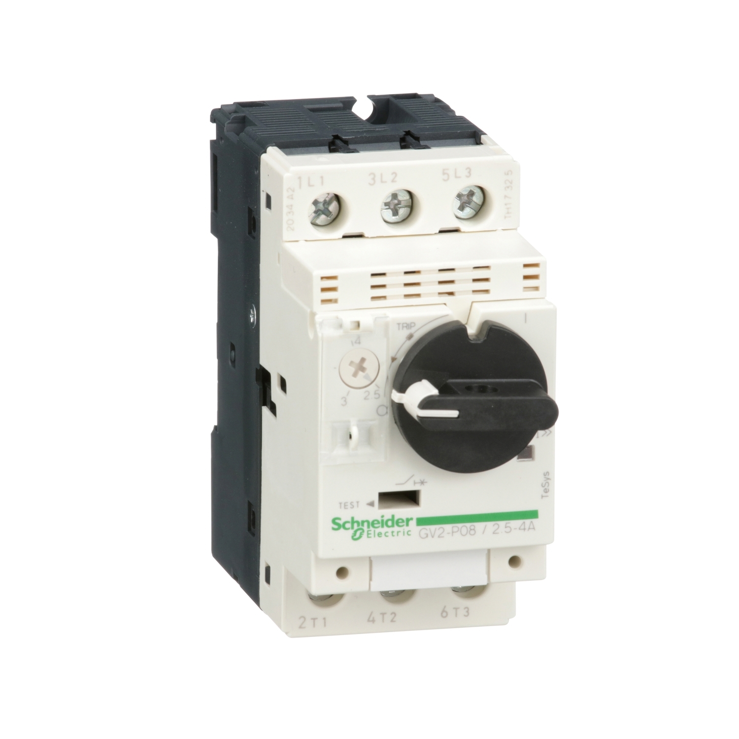Disjunctor protectie motor Gv2-P - 2,5 - 4 A - 3 3D Declansare termomagnetica Schneider GV2P08