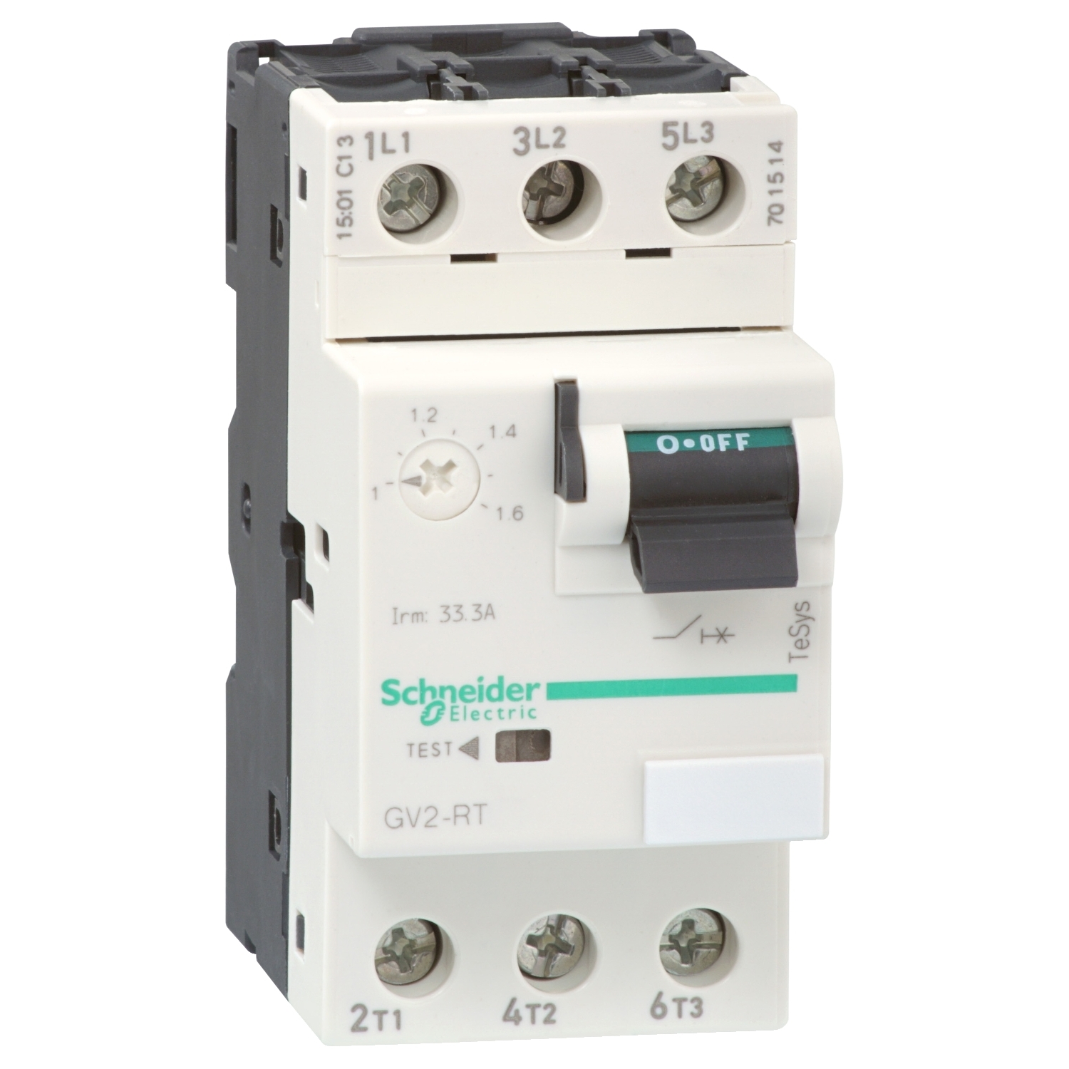 Disjunctor protectie motor Gv2-Rt - 6 - 10 A - 3 3D Declansare termomagnetica Schneider GV2RT14