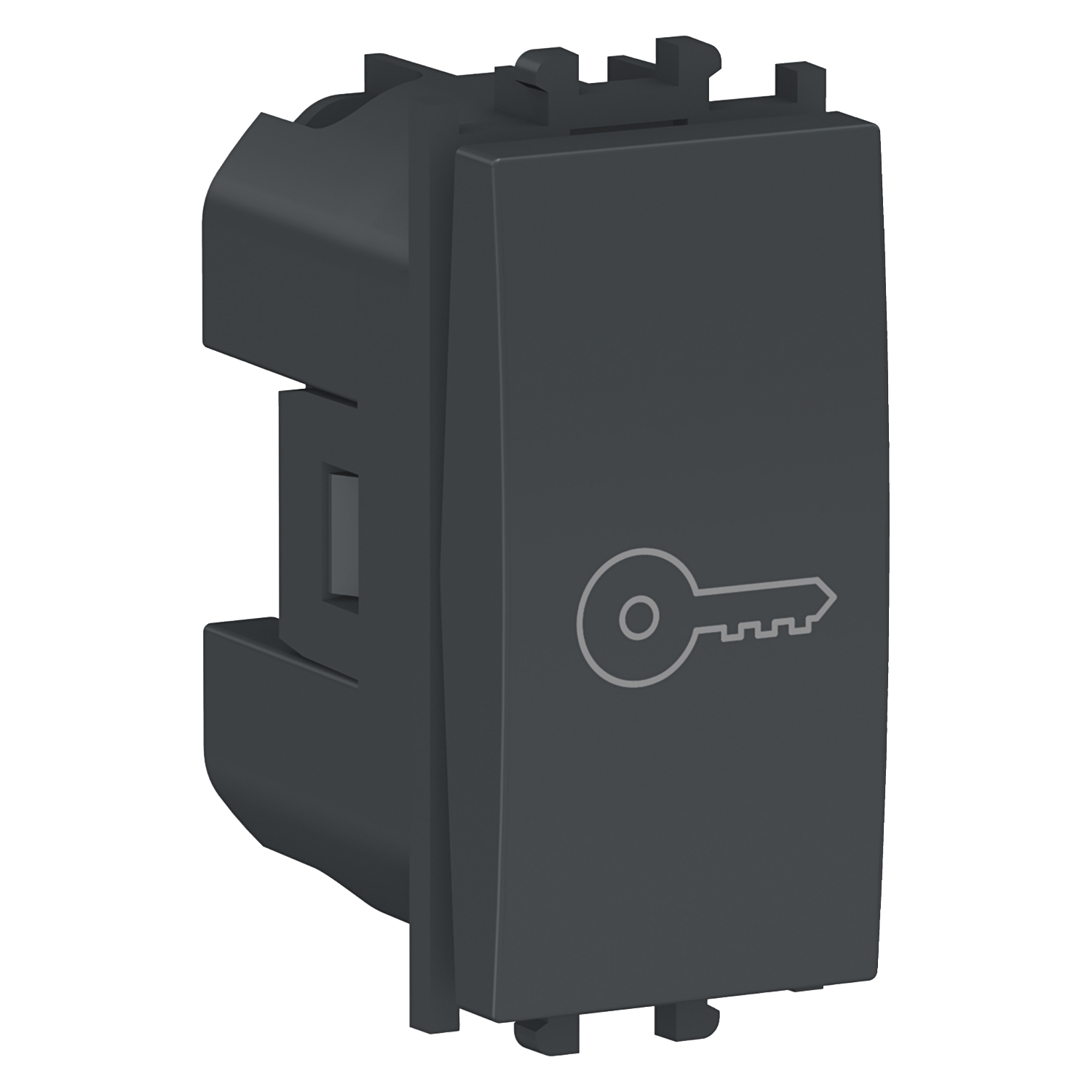 Intrerupator cu revenire Schneider Easy Styl simbol cheie 1M negru LMR0140003