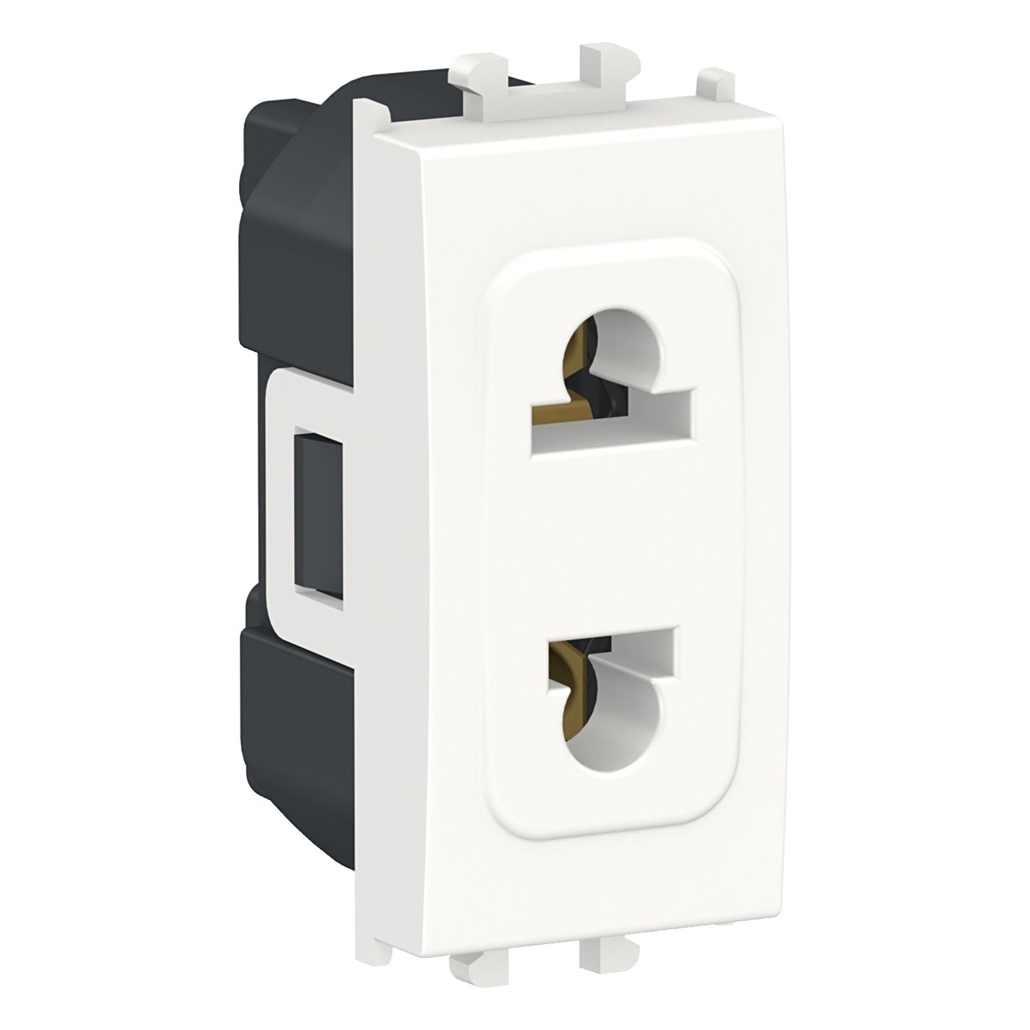 Priza Schneider Easy Styl standard Italian 2P 1M alb LMR5510001