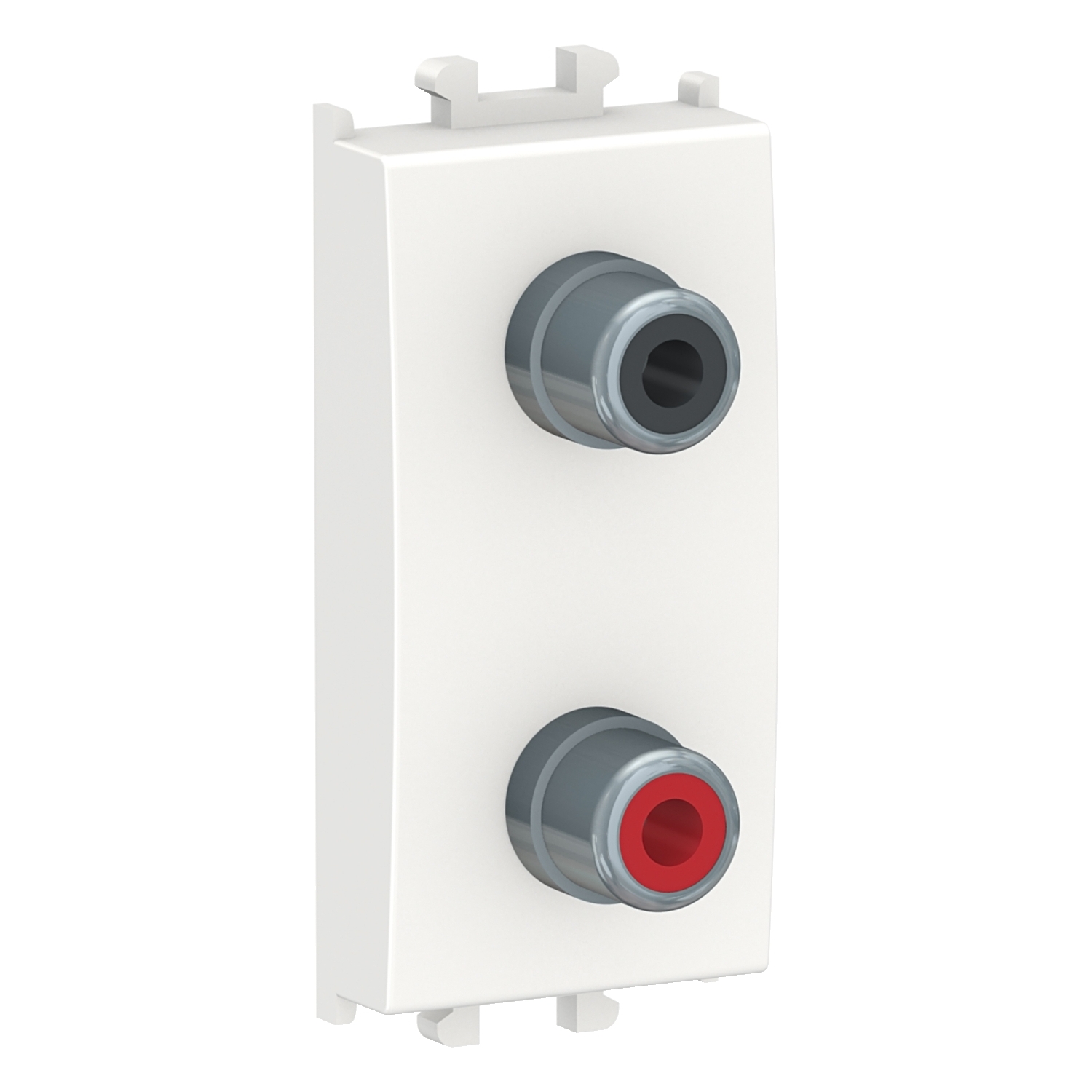 Priza audio Schneider Easy Styl dubla 1M alb LMR6342001