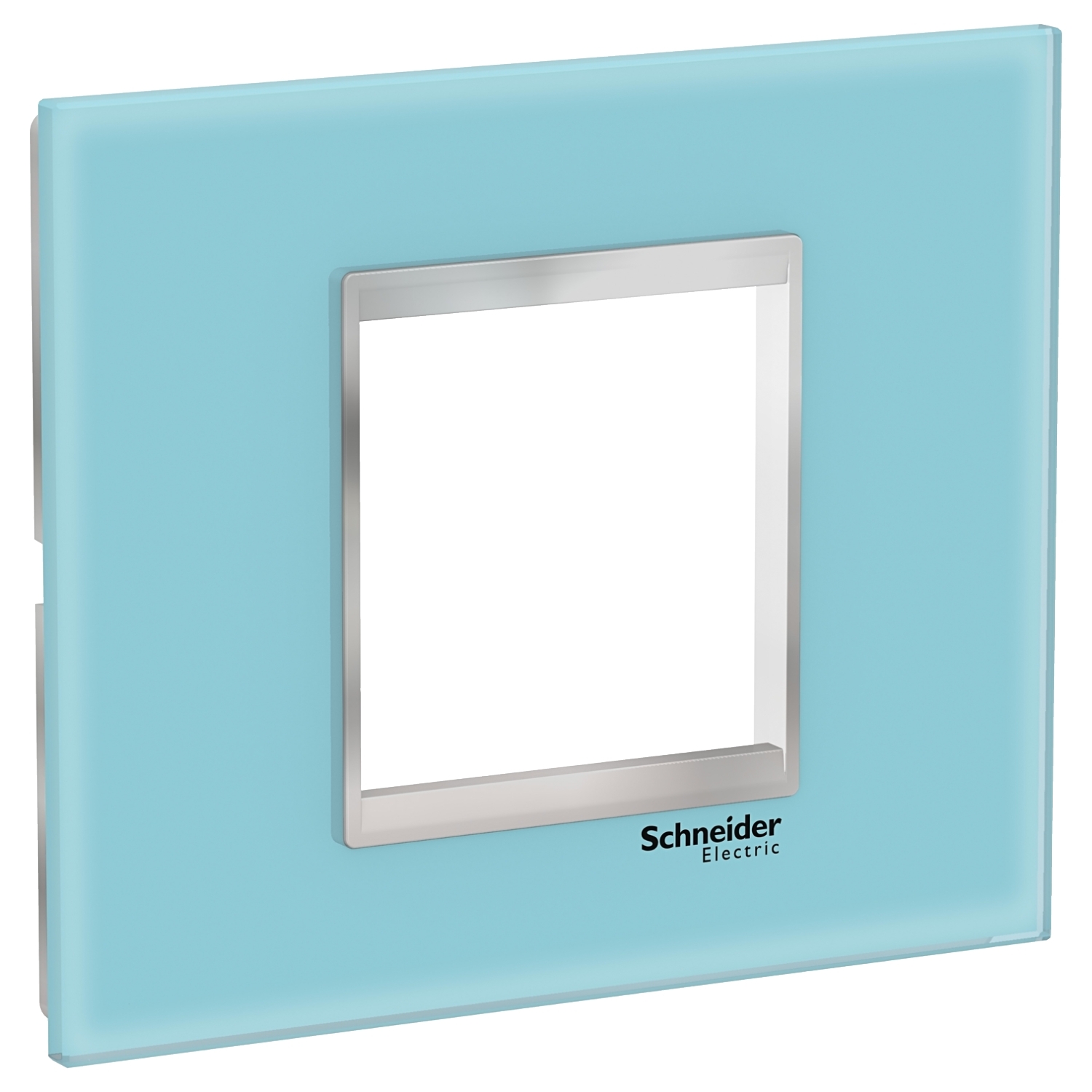 Rama ornament Schneider Easy Styl 2 module Sticla Albastru/Crom LMR7912038