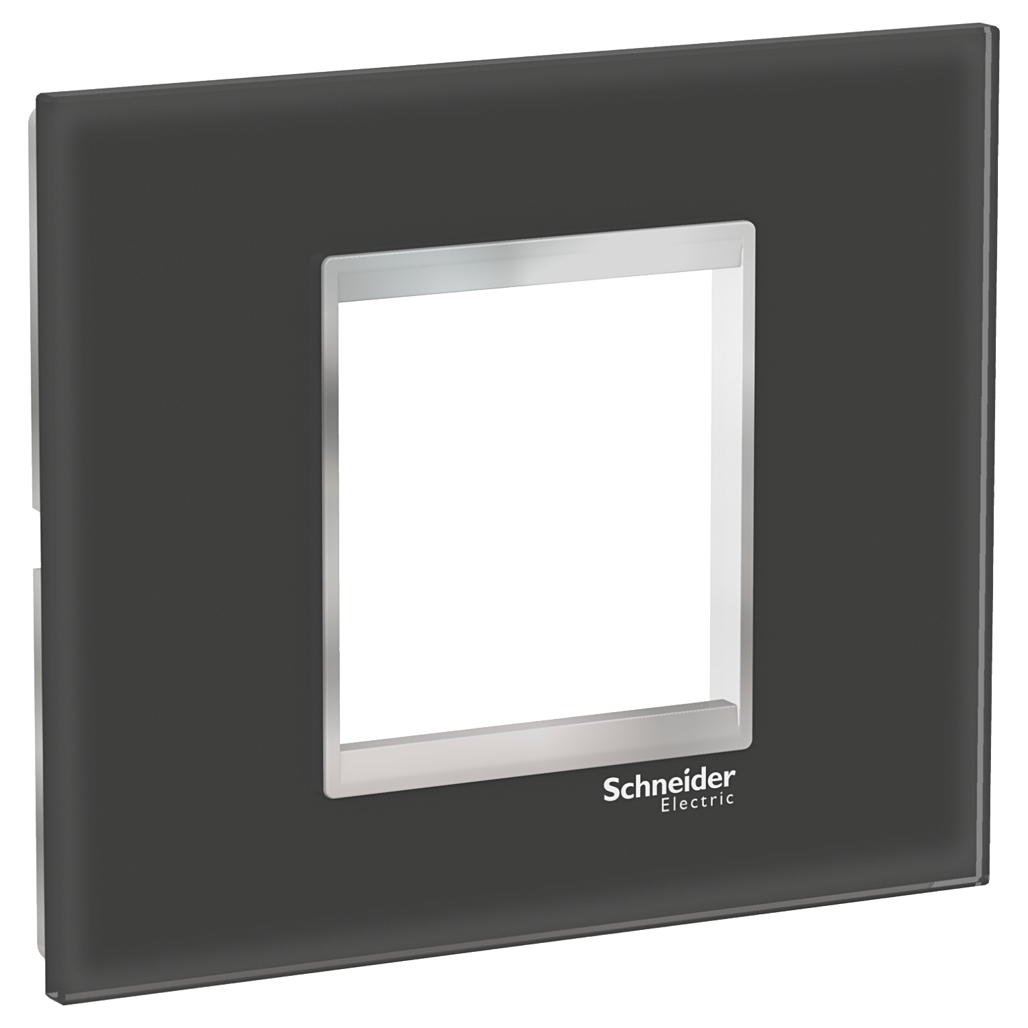 Rama ornament Schneider Easy Styl 2 module Sticla Negru/Crom LMR7932038