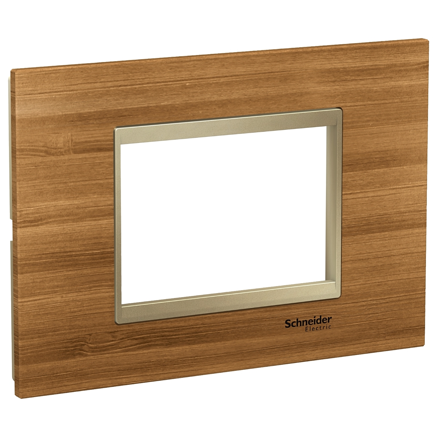 Rama ornament Schneider Easy Styl 3 module Lemn Bambus/Bej metalic LMR7833039