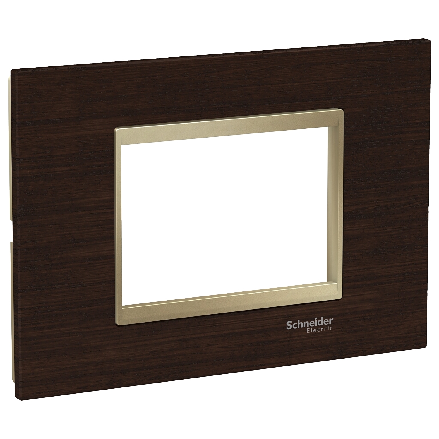 Rama ornament Schneider Easy Styl 3 module Lemn Wenge/Bej metalic LMR7843039