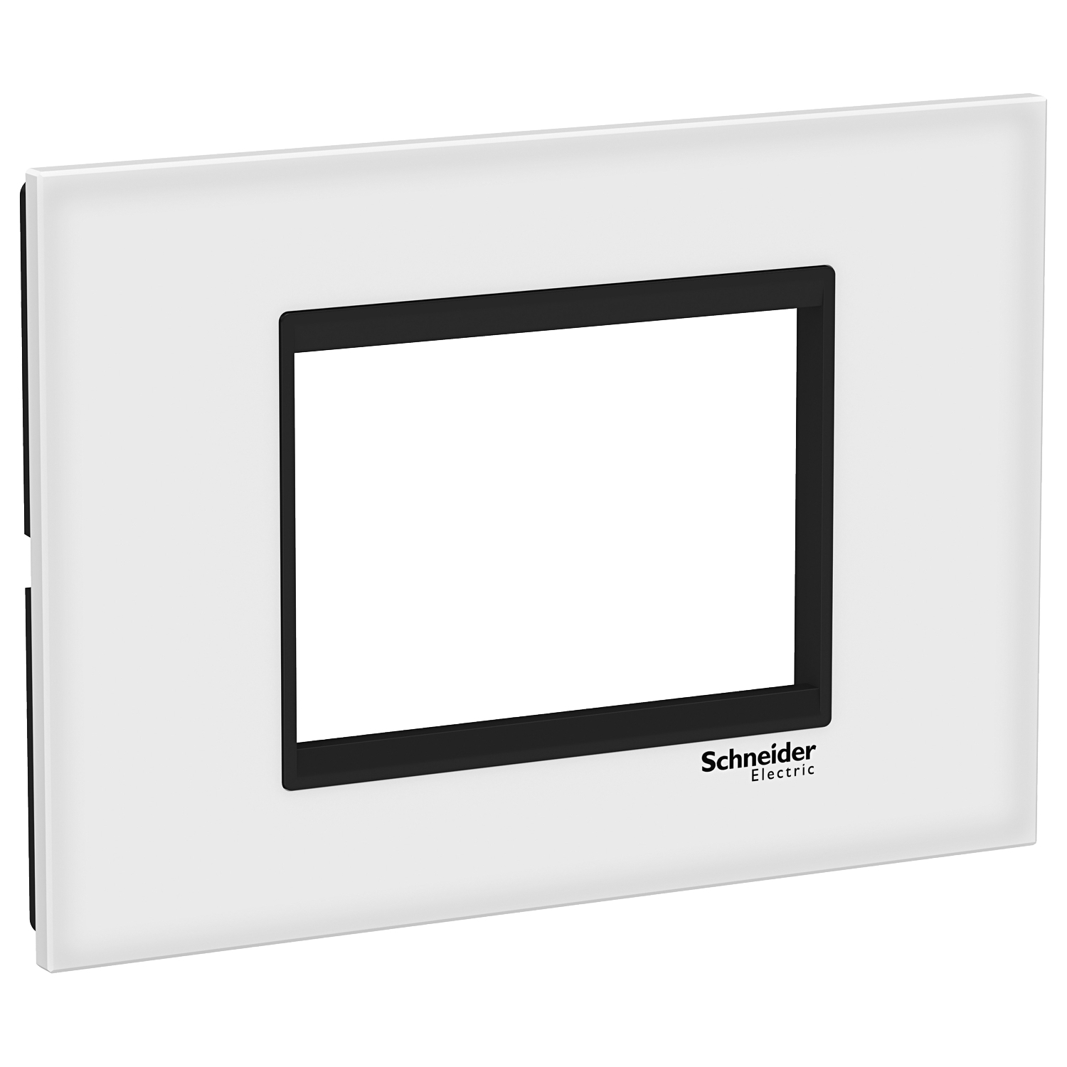 Rama ornament Schneider Easy Styl 3 module Sticla Alb/Negru LMR7963031