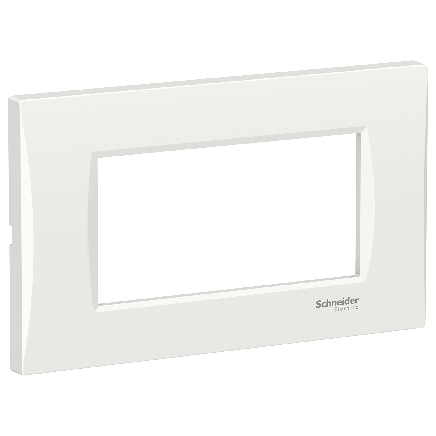 Rama ornament Schneider Easy Styl 4 module Curbata Alb LMR7364001