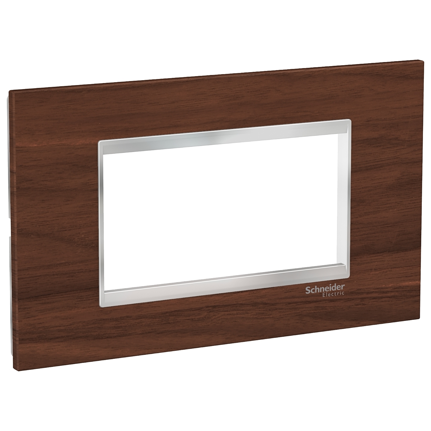 Rama ornament Schneider Easy Styl 4 module Lemn Aluna/Crom LMR7824038