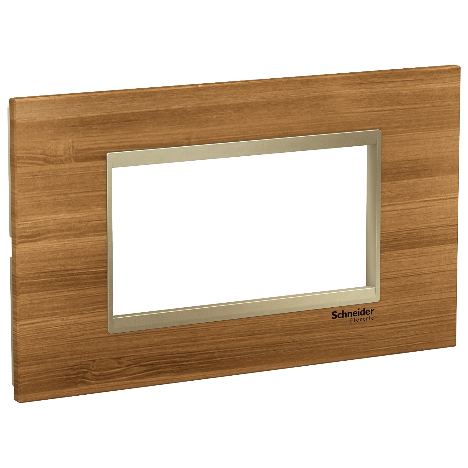 Rama ornament Schneider Easy Styl 4 module Lemn Bambus/Bej metalic LMR7834039